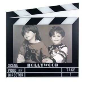 Black and White Hollywood Clapperboard Photo Frame